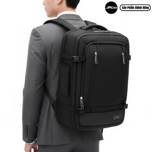 Balo Du Lịch Phượt Cao Cấp Xbags Leader Pro XB2010 Màu Đen Chống Nước Chống Sốc Ngăn Chính Mở Gập 180 Độ Đựng Laptop 17 Inch Đẳng Cấp Hiện Đại!