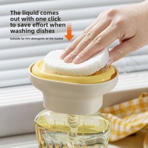 JIYAN2866 Multi-function Dishwashing Liquid Presser Dishwashing Liquid Dispensing Tool Portable Liquid Artifact  Kitchen Cleaning Accessories Dishwashing Dispensing