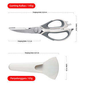 （new product）Gunting Dapur Stainless Steel Multifungsi Gunting Potong Daging Tulang Ikan & Ayam