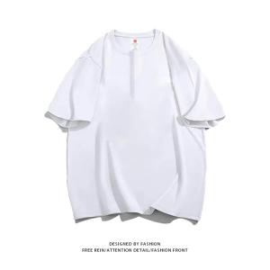 T-shirt เสื้อยืดแขนสั้น สีทึบ คอกลม คลาสสิค เนื้อผ้าเบาใส่สบาย ไม่หดไม่ย้วย ดูแลรักษาง่าย ซักได้ทั้งเครื่องและมือ