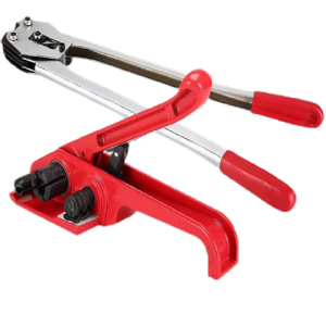 Dụng cụ siết dây đai nhựa bao gồm kìm siết dây và kìm bấm bọ sắt hàng chuẩn