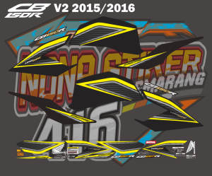 STIKER STRIPING DECAL CB150R NEW TAHUN 2015-2016