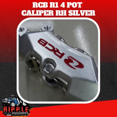 RCB Brake Caliper 4 Piston R1 CNC Series (RH) – Silver