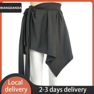 [COD] WANGDANDA Ship within 24 hours Yoga Skirts Long Straps Tennis Ballet Skirt Women All-match Hip Covering Bottoms