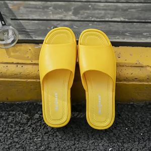 [Free Shipping] Thick-Soled Slippers For Women New Summer Waterproof And Non-Slip One-Strap Design Wedge Heel Platform Sandals Plastic Flip-Flops