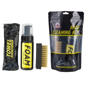 BIKI Shoe Cleaner Premium Foam Sneakers Dry Cleaning Kit With Sneaker Brush Towel Set