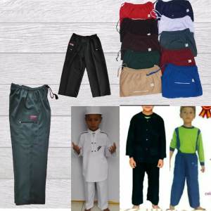Sirwal anak size 1-15 tahun celana pangsi anak lengkap ukuran