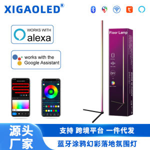 Penghantaran dari China [2025]FRGBIC Bluetooth APPWiFi Sudut Bilik Permainan Ruang Tamu Dalaman Lampu Suasana Pickup Bunyi berdiri di lantai 1206—— Hantar Stok Sulit