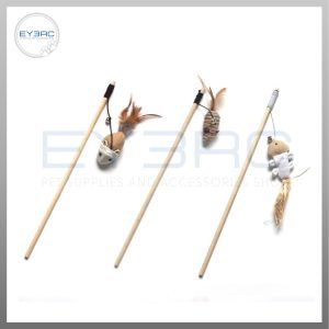 Interactive Chaser Wooden Stick Toy for Cat