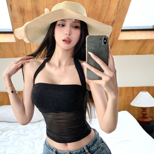 Áo yếm lưới thời trang cổ yếm phong cách độc đáo nhỏ nhắn nữ mùa hè gợi cảm