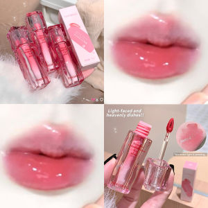 HBESTY Water Gloss Mirror Lip Glaze Moisturizing Plump Lips Tinted Not Easy To Stick To The Cup Red Lipstick Liquid Long-Lasting Makeup