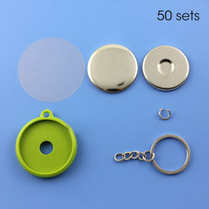 ⭐️【Local warehouse+COD】⭐New Button Badge Maker Machine 25+32+58mm 3pcs Molds DIY Badge Pin Maker Machine Kit With 300pcs Badge Parts Pic Circle Cutter