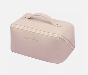 **BEST SELLING** 2024 NEW Large Capacity Travel Cosmetic Bag Makeup Organizer Bag Multifunctional Storage Makeup Bag Waterproof PU Leather Travel Toiletry Bag 化妆枕头包