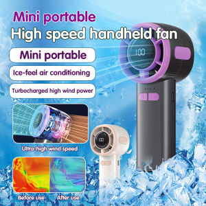 Mini Portable Booster Handheld Fan Semiconductor Fan Portable High Speed Handheld Outdoor