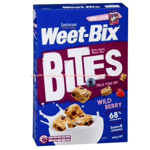Sanitarium 500gr Weet-Bix Bites Wild Berry Honey Crunch 500gram Sereal Dengan Buah Willdberry Sereal Madu Krispi Cocok untuk Vegetarian Sani Tarium Beri