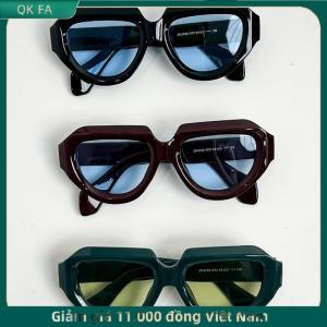QK FA ✨ Cổ điển Kính mát vuông retro phong cách cổ điển Sun Glasses UV bảo vệ cho phụ nữ người đàn ông thời trang ngoài trời phụ kiện