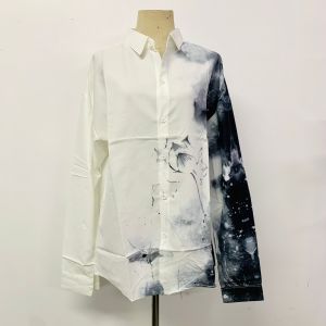 เสื้อเชิ้ตคอปก แขนยาว ลายควัน ผ้านิ่มมาก ใส่เท่ๆ