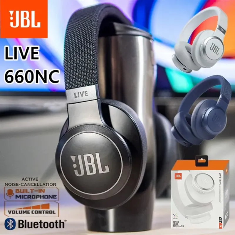 JBL Live 660NC Wireless Over-Ear Headphones with True Adaptive