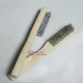 2 cái bàn chải sắt cán dài, bàn chải đánh rỉ, chải chà sét. 