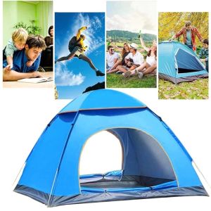 Lều Cắm Trại Ráp 2–3 Người Gia Đình | Lều Du Lịch Picnic Dã Ngoại Khung Chắc