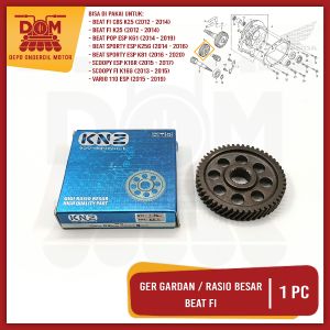 Ger Gardan Rasio Besar Beat Fi (KNZ) Gir Rasio Besar Penghubung Gear Main Axle Comp Gigi 51T Honda