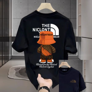 ✅ Cod T-shirt street fashion brand cool thick material pure cotton oversize round collar leisure distro T-shirts .C