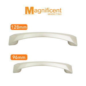 Tajima 476 96mm Modern Cabinet Handle (Satin Nickel)