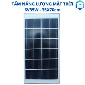 TẤM PIN NĂNG LƯỢNG MẶT TRỜI MONO 6V 35W 35x70cm - TEKI