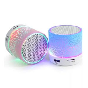 Bluetooth Wireless Mini Speaker with Disco LED Light 2 in 1 USB Cable