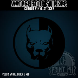 American Pitbull (4x4inches) Sticker / Cutout Vinyl Sticker / Decal Waterproof