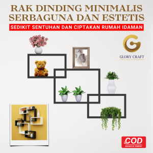 Rak Dinding Kotak Tempel Minimalis Ruang Kantor Ruang Tamu Ruang Kerja