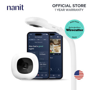nanit Baby Monitor Pro Smart WiFi Camera &Floor Stand Smart App Breath Tracking Night Vision 2-Way Talk Back Smart Alerts Tracking Temperature & Humidity Soothing Baby to Sleep
