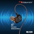Nakamichi HQ-X20 Dual Dynamic Driver In Ear Monitor Wired Earphone Mic. 