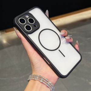 Matte Case For Apple iPhone 17 16 15 14 13 12 Pro Max iPhone17 ProMax Air 17Air 5G Phone Case Translucent Wireless Charging Magnetic Camera Protection Back Cover For iPhone 17 Air