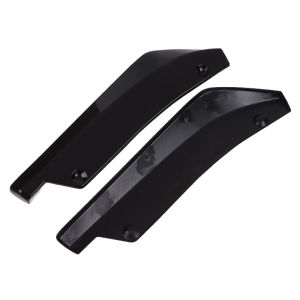 [caichuitan] 1 Pair Carbon Fiber Winglets Side Skirt Extension Universal Car Front Rear Bumper Strip Lip Spoiler Diffuser Splitter Scratch Protector