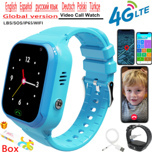 Kids Smart Watch Girls Boy Full Touch Video Call WIFI 4G Phone Watch SOS Camera Location Tracker Child Smart Watch With Box Gift