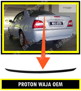 【Ready Stock】PROTON WAJA OEM / WAJA CPS REAR SPOILER BOOT SPOILER (MATERIAL PUR) GETAH UNIVERSAL