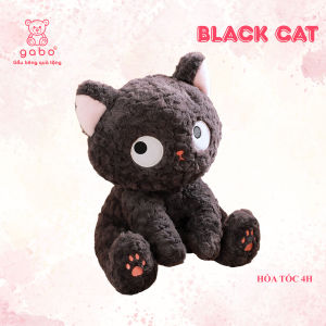 gấᴜ bông Mèo Đen Mắt Liếc Mèo Mun ngồi đồ chơi nhồi bông Quà Tặng Bạn Trai đáng yêu cute K3T2