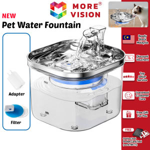 Pet Water Feeder Fountain 2L Cat Dispenser Automatic Super Quiet Transparent Drinking Kucing Sensor For Cats And Dogs