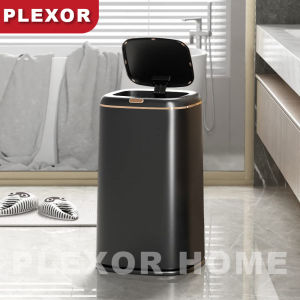 Plexor 35L/40L Automatic Trash Can with Lid Floor-standing Intelligent Induction Trash Bins with inner Bucket Smart Motion Sensor Trash Can for Bedroom Bathroom Kitchen Office