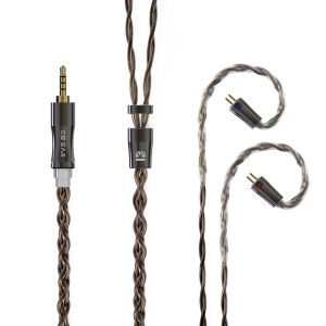 KBEAR Hazy 6N Graphene+Copper-Silver Alloy Mixedly Braided Upgrade Cable Plug Earphone Wire MMCX/2Pin Connector 3.5mm/2.5mm/4.4m