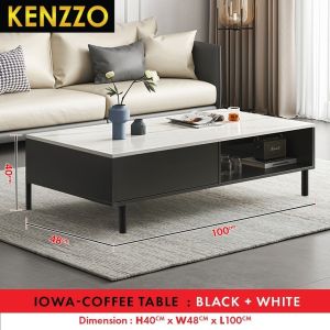Kenzzo: Modern Simple Living Room Furniture TV Cabinet with Storage - IowaTV Cabinet and Coffee Table