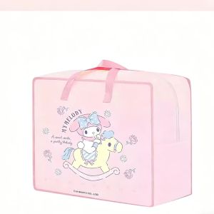 【NEW A 】Storage Bag Quilt Bag Storage Bag Sanliou Storage Dustproof Cartoon Handheld Quilt Bag Moving Packaging Bag 44*19*35CM