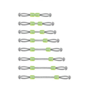 MUQZI Fishing Accessories Space Bean Double Head Line Swivel Tool Double Hook Fish Hook Fixed Distance Splitter Silicone Fish Line Separator