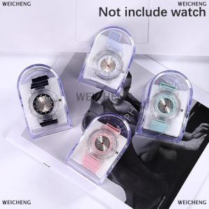 [COD] WEICHENG 1Pc Rectangular Transparent Box Plastic Watch Display Storage Holder Case Adult Childrens Smart Watch Protective Box Organizer