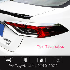 4PCS taillight Lamp cover For Toyota Corolla Altis 2019 2020 2021 2022 Car Body taillight Lamp Frame Styling Chrome Cover Trim