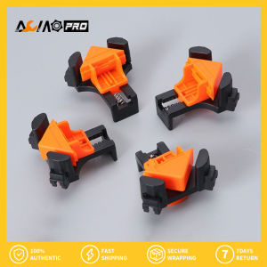AumoPro 4Pcs/Set Woodworking Right Angle Clamps 90 Degree Angle Clamps Corner Clip Fixer with Adjustable Hand Tools - Perfect for Picture Frames Fish Containers & More!