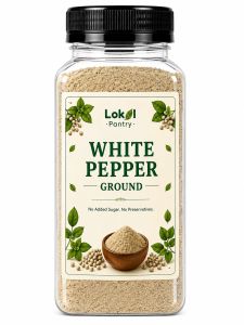 250mL Bottle Lokal Pantry Puting Pamintang Durog | Premium Ground White Pepper | Natural Spice for Cooking Marinades Soups Sauces Stir-Fry Noodles Rice Meat Seafood Vegetables Homemade Seasoning Blends & Everyday Culinary Use