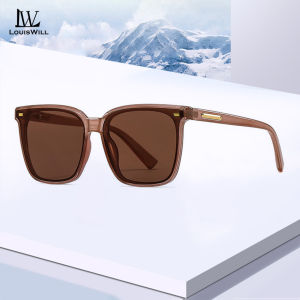 LouisWill แว่นตากันแดดแฟชั่นใช้ได้ทั้งชายและหญิงUV400แว่นตากันแดดกรอบขนาดใหญ่ปกป้องดวงตาแว่นกันแดดโพลาไรซ์ TAC แว่นตานิรภัยแว่นตากันแดดสำหรับผู้ชายและผู้หญิงขับรถเดินป่า