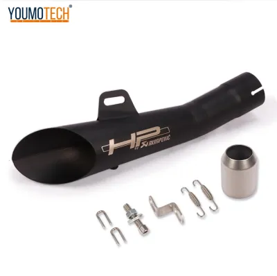 51mm Motorcycle Exhaust Muffler Pipe Motorbike Motocross Escape Moto Exhaust Power Canister Tail Pipe HP GP Universal For R6 R25 R3 Z400 NINJA250 YZF-R6 650NK CFmoto 250sr etc